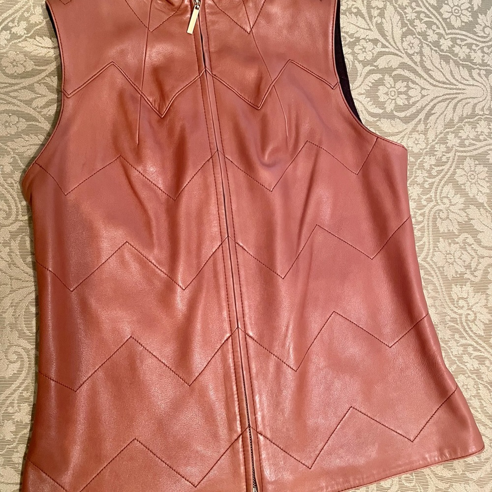 Tory Burch leather vest